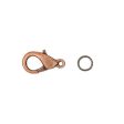 Rico Spring Catch W. 2 Ring Copper 16mm Asst 2 For Sale