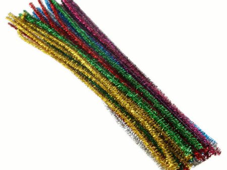 Tinsel Pipe Cleaners 40 Pack Fashion