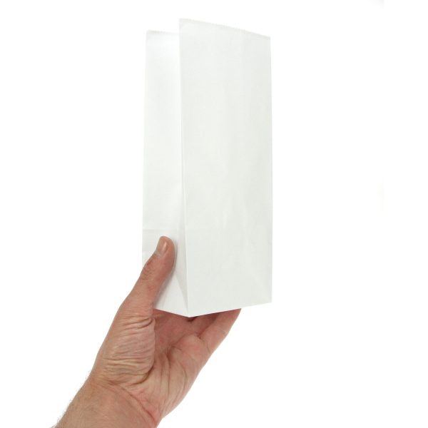 100 White Paper Bags on Sale