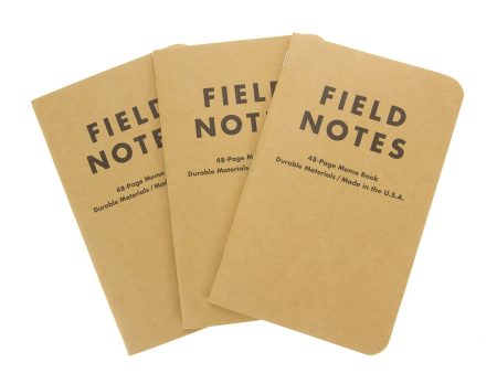 FIELD NOTES Original Kraft 3-Pack Memo Books Dot-Graph Online now