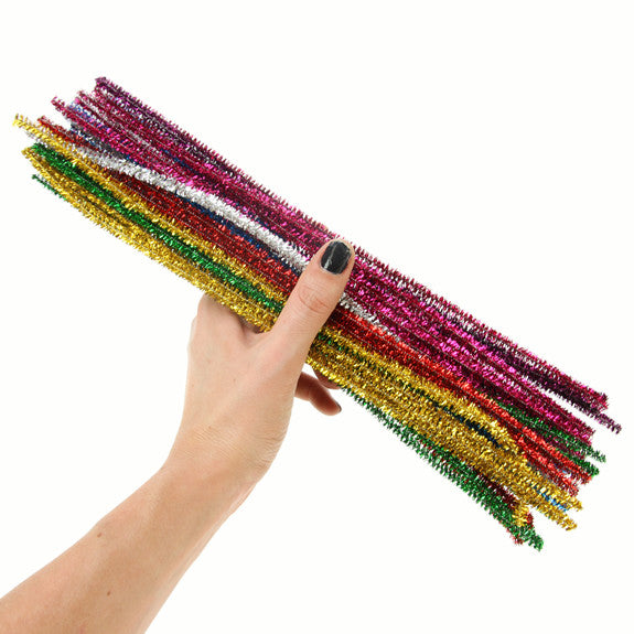 Tinsel Pipe Cleaners 40 Pack Fashion