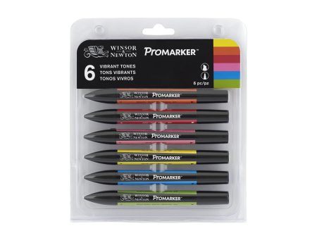 W&N Pro Marker - 6 VIBRANT TONES Fashion