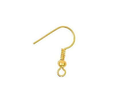 Rico Earring Hook Gold 17mm Asst 2 on Sale