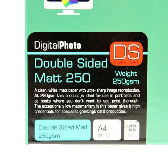 A4 PermaJet Digital Photo Paper Double-Sided Matt - 250gsm - 100pk Discount