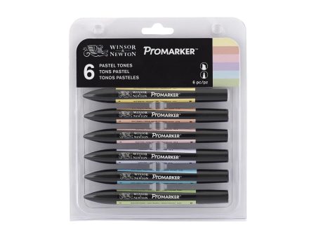 W&N Pro Marker - 6 PASTEL TONES Online