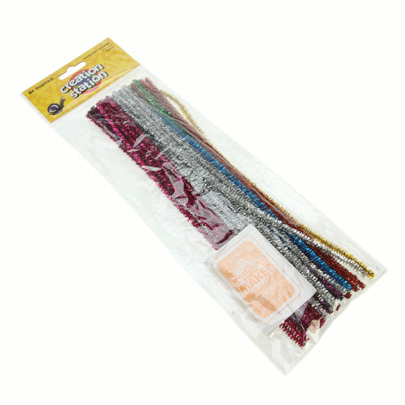 Tinsel Pipe Cleaners 40 Pack Fashion