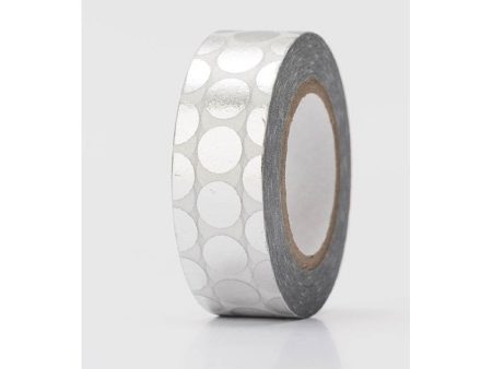 Rico Tape Dots Silver Hot Foil Hot on Sale