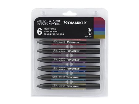 W&N Pro Marker - 6 RICH TONES on Sale