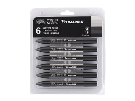 W&N Pro Marker - 6 NEUTRAL TONES Fashion