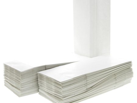 100 White Paper Bags on Sale