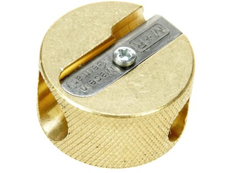 M+R Professional Solid Brass Circular Double Hole Sharpener on Sale