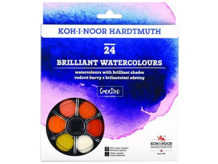 Koh-I-Noor Brilliant Watercolours Tier of 24 Online now