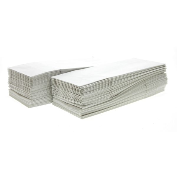 100 White Paper Bags on Sale