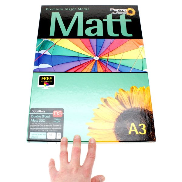 A3 PermaJet Digital Photo Paper Double-Sided Matt - 250gsm - 50pk Sale