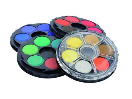 Koh-I-Noor Round Watercolour 4 Tiers 24 Colours Fashion