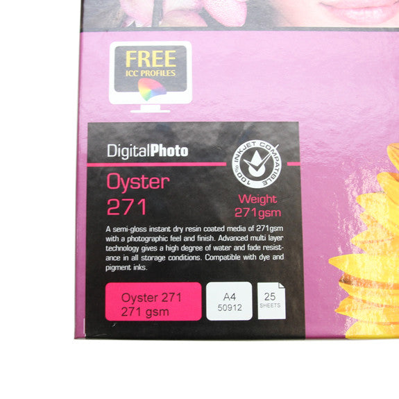 A4 PermaJet Digital Photo Paper 271 Oyster - 271gsm - 25pk Online now