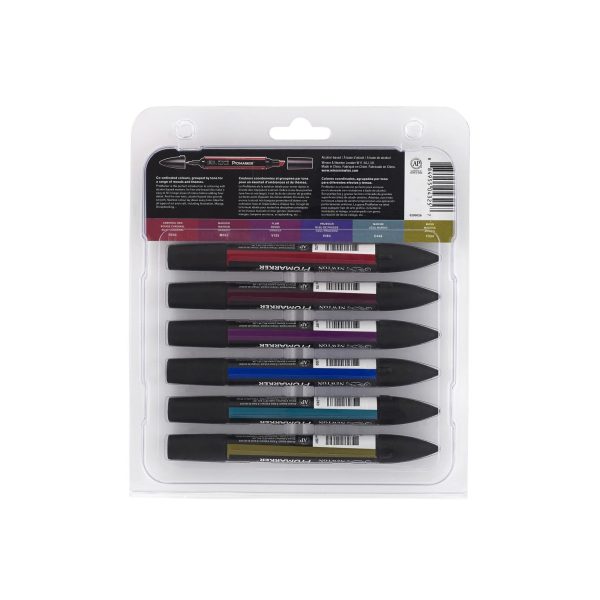 W&N Pro Marker - 6 RICH TONES on Sale