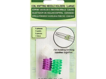 Clover Coil Knitting Needle Holders - Large Supply