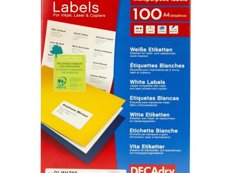 White Labels 99.1mm x 139.4mm 400pk Discount