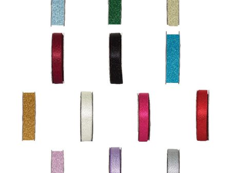 3m Ribbon - Glitter Satin Cheap