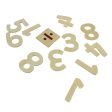 Wooden Numbers - 35pk Fashion