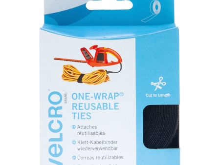 VELCRO Brand Cable Manager Tape Back to Back Hook & Loop 30mm x 5m Black Supply