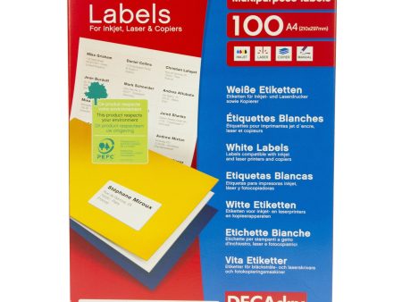 White Labels 199.6mm x 289.1mm 100pk Sale