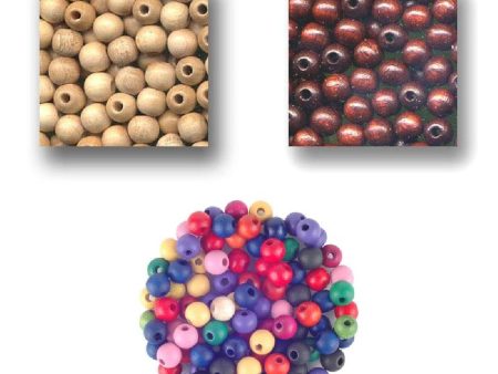 Wood Beads 6mm Round Online