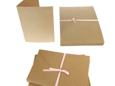 5x7 Card Blanks 50Pk - Recycled Kraft Cheap