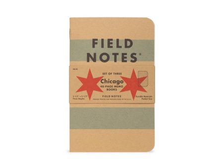 FIELD NOTES Chicago 3-Pack Memo Books Graph Grid on Sale