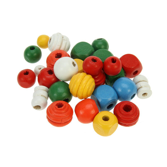 Wooden Craft Beads 6mm-15mm 200g For Sale