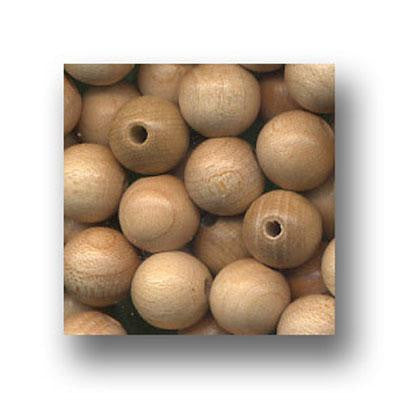 Wood Beads 10mm Round 100 Pack Supply