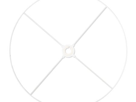 Utility Ring White Coated Lampshade Frame Cheap