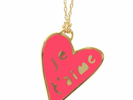 Yellow Owl Workshop - Pendant - Je T Aime Heart Online