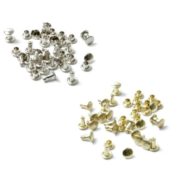 Tubular Rivets 7mm. Pack of 60. Fashion