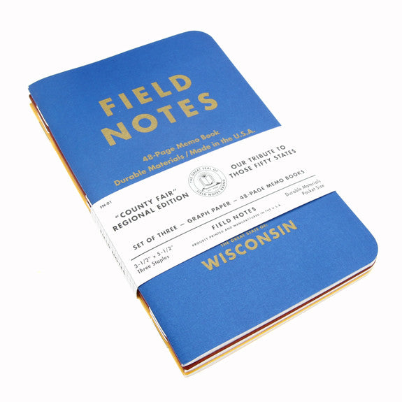 FIELD NOTES x 3 Notebooks - County Fair Edition Online