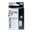 VELCRO Brand Heavy Duty Stick On Strips Hook & Loop 50mm x 100mm x 2 Sets White on Sale