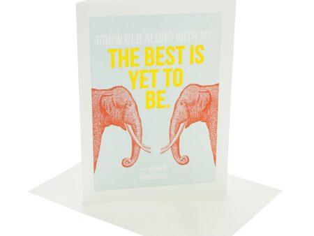 The Best Is Yet To Be Card Online Sale