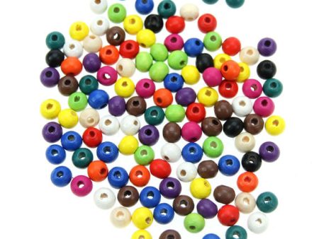 Rico - Wood Beads Multcol. 125 x 6 mm6 mm For Discount