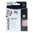 VELCRO Brand Heavy Duty Stick On Tape Hook & Loop 50mm x 1m White Online now