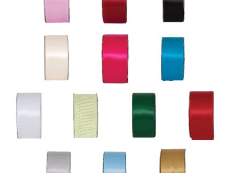 3m Ribbon - Wide Satin 25mm on Sale