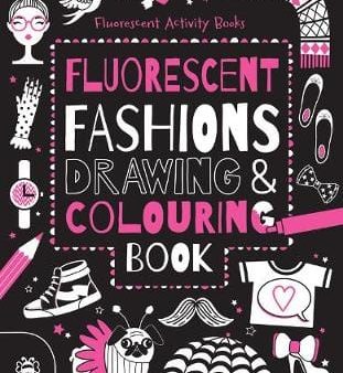 Vicky Barker: Fluorescent Fashions Drawing & Colouring Book [2016] paperback For Cheap